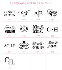 Termos y pantuflas personalizadas para bodas, fiestas y XV años, envios Nacionales e Internacionales
etiquetas para termos de boda, termos boda novios, frases para termos de boda