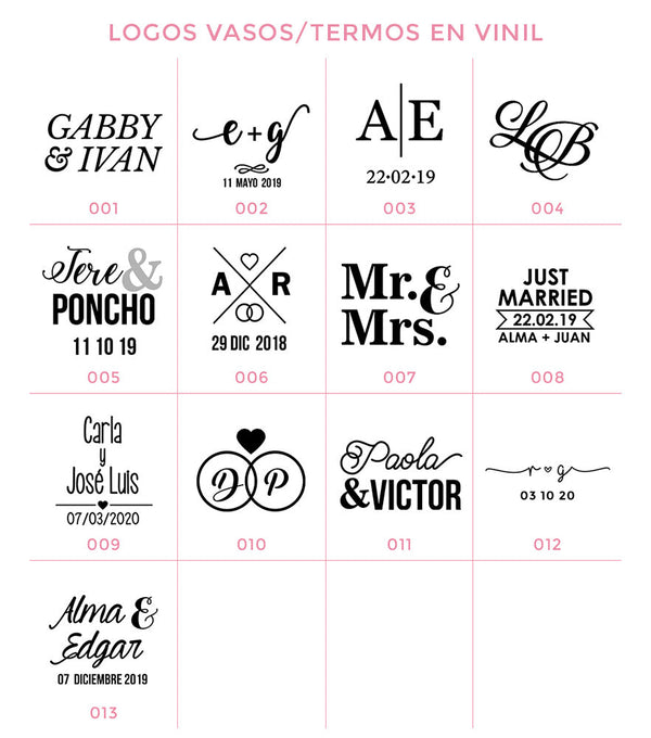 Vaso de plástico impreso en Vinil - Top Knot Party