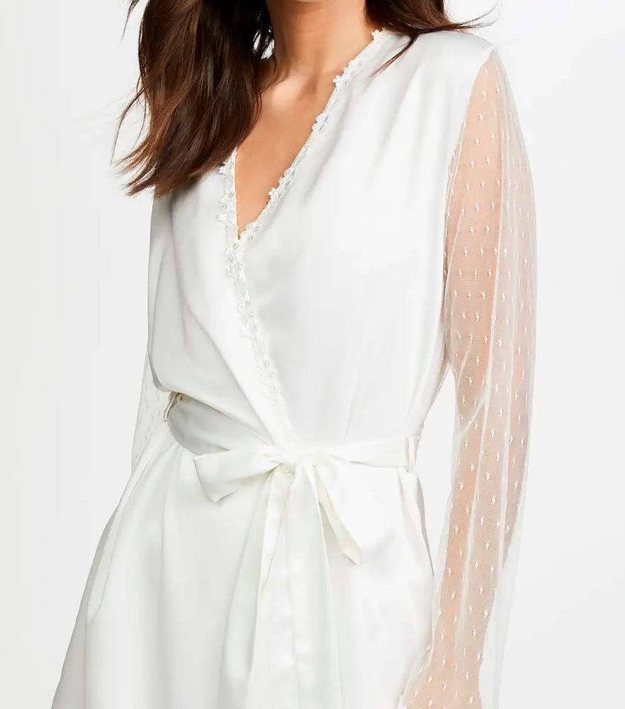 Flora Nikrooz Showstopper Charmeuse Cover-Up Robe