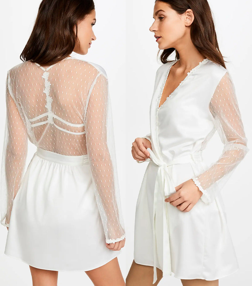 Flora Nikrooz Showstopper Charmeuse Cover-Up Robe