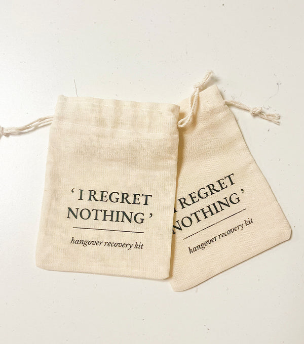 Morralito para Kit Anti Cruda – Regalo para Despedida y Fiesta | Top Knot Party - Top Knot Party