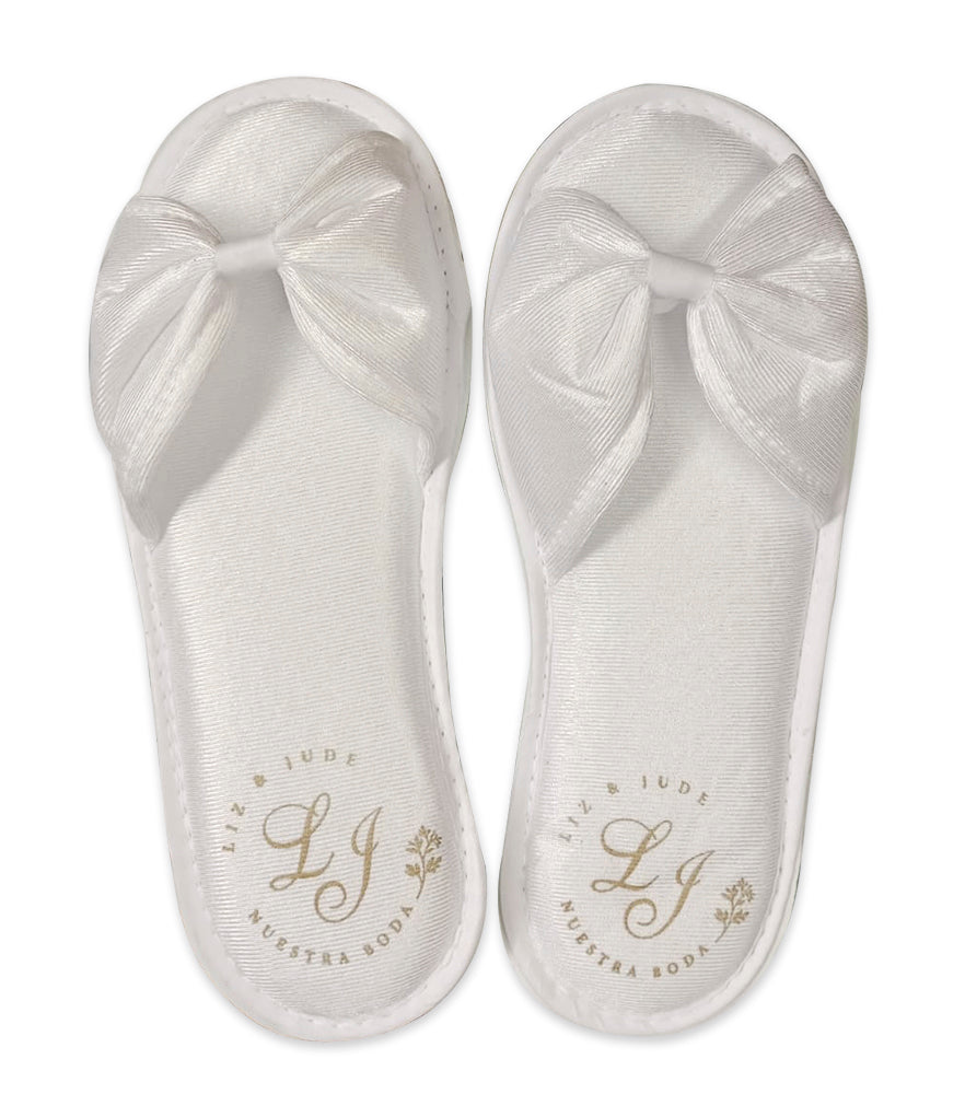 Pantufla Moño para Boda y XV años  | TopKnot Party - Top Knot Party