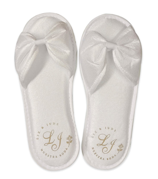 Pantufla Moño para Boda y XV años  | TopKnot Party - Top Knot Party