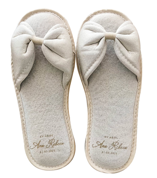 Pantufla Moño para Boda y XV años  | TopKnot Party - Top Knot Party