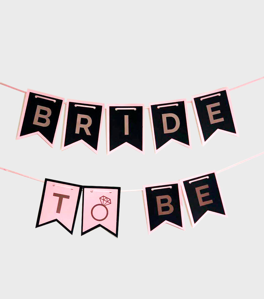 Bride to be Banner - Top Knot Party