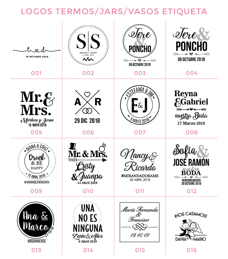 100 Jars + 2 Vasos de Acrílico para Boda - Top Knot Party