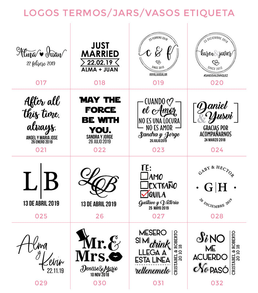 Termos y pantuflas personalizadas para bodas, fiestas y XV años, envios Nacionales e Internacionales
etiquetas para termos de boda, termos boda novios, frases para termos de boda, termos novios, termos boda novios