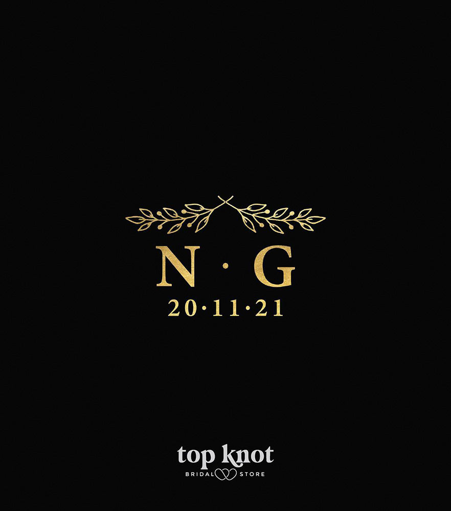 Diseño de Logotipo para Boda - Top Knot Party