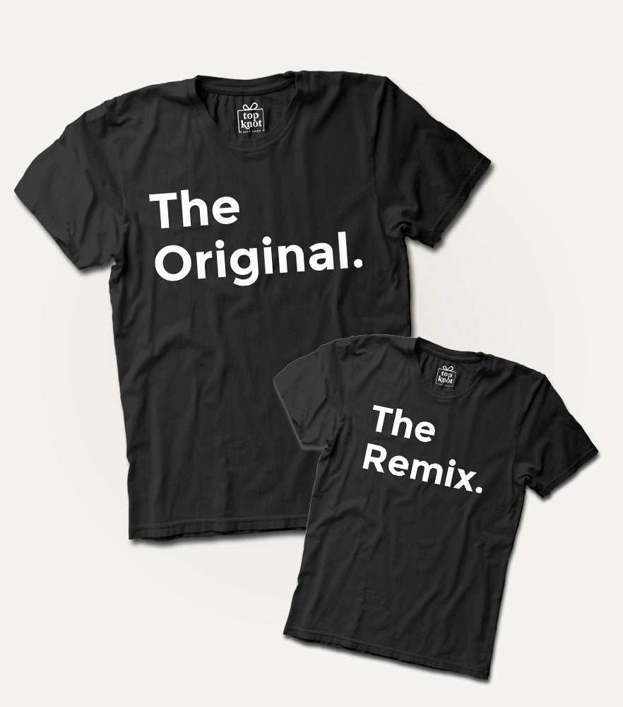 Duo Playera Padre e Hijo/Hija - Top Knot Party