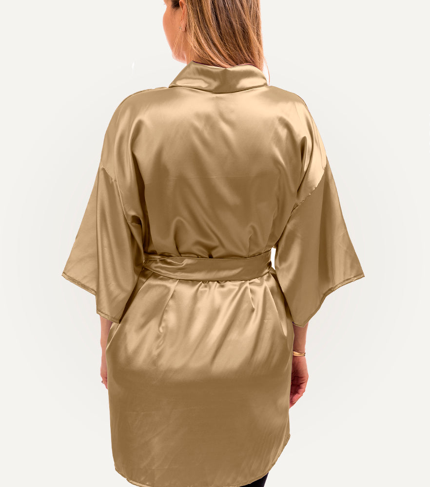 Bata de Satin - Top Knot Party