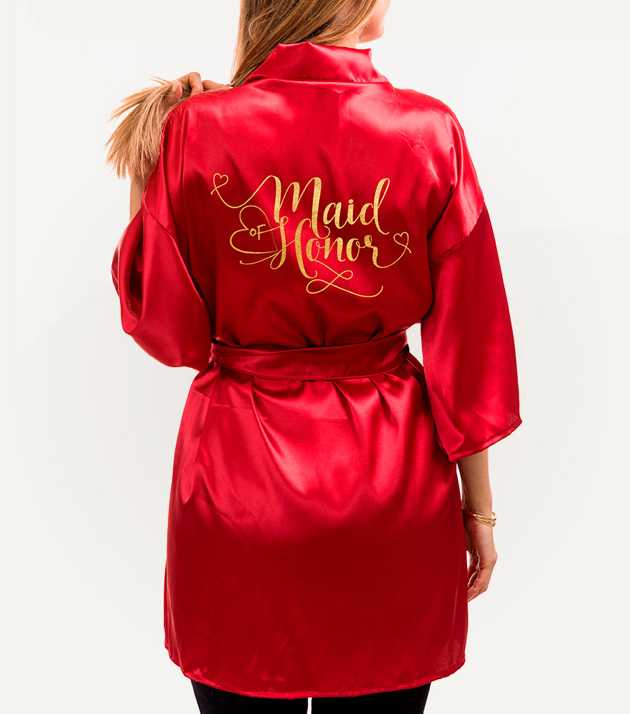 Bata de Satin - Top Knot Party