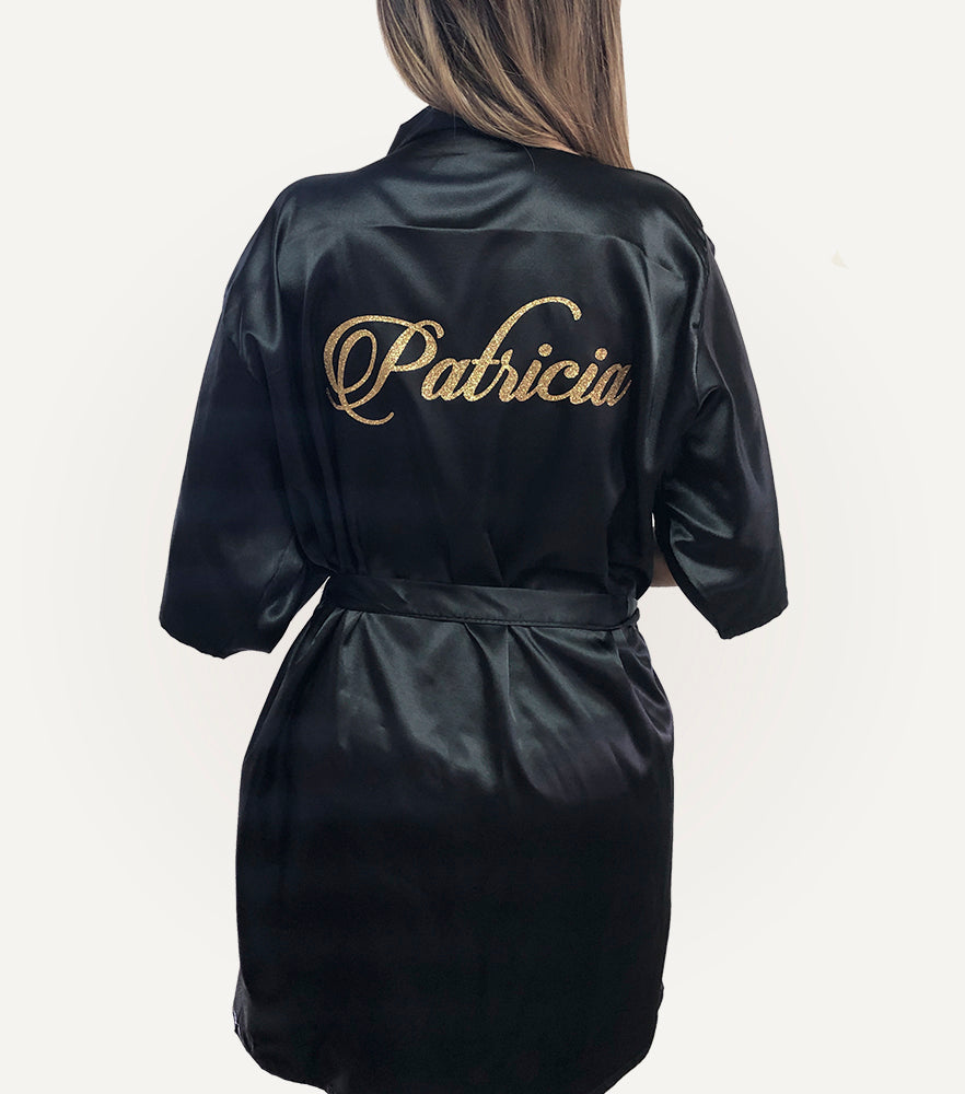 Bata de Satin - Top Knot Party