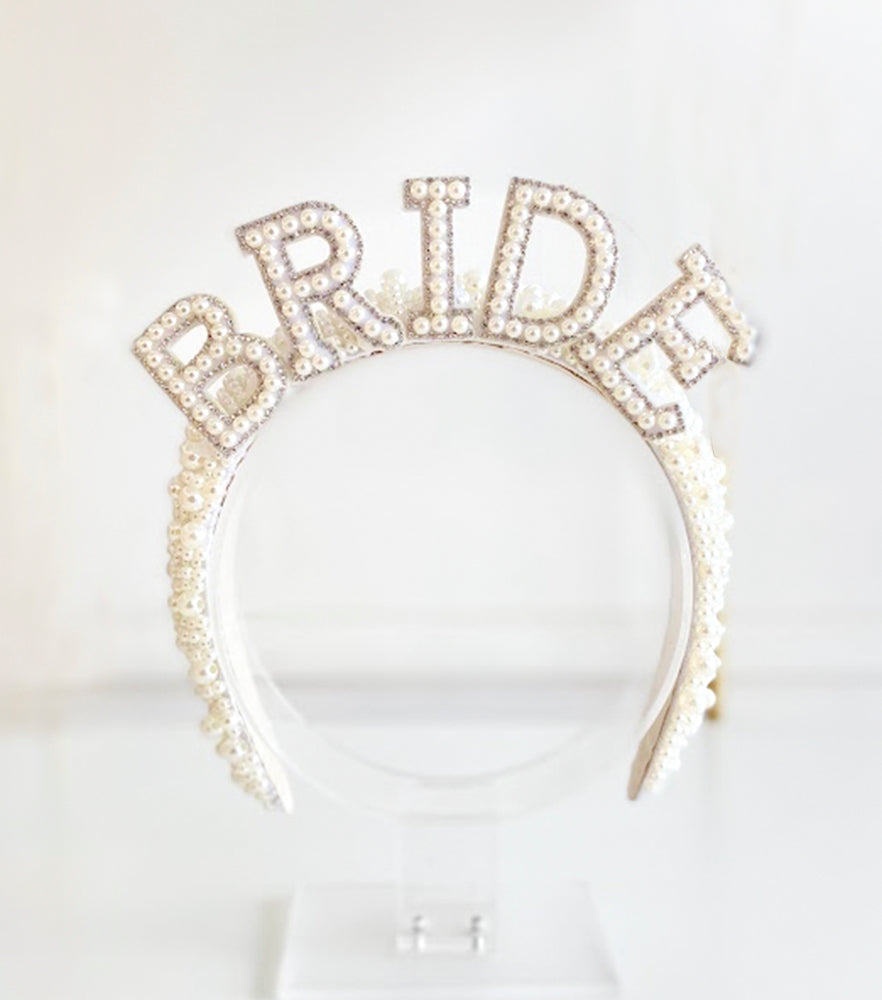 diadema bride, diadema bride perlas, bride to be