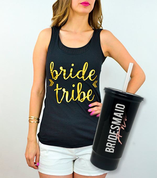 Kit Tank Top Kino + Vaso Jumbo - Top Knot Party