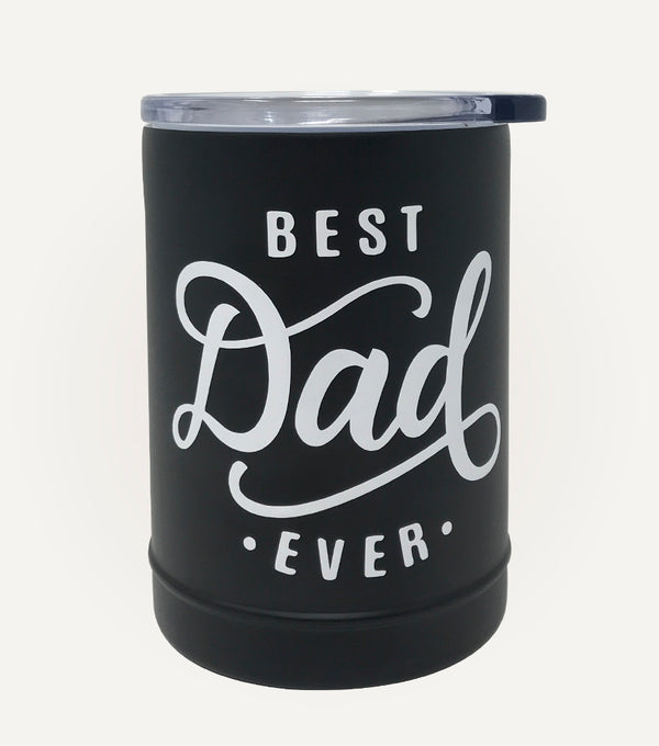 Porta latas de Acero Inoxidable doble tapa para Papá - Top Knot Party