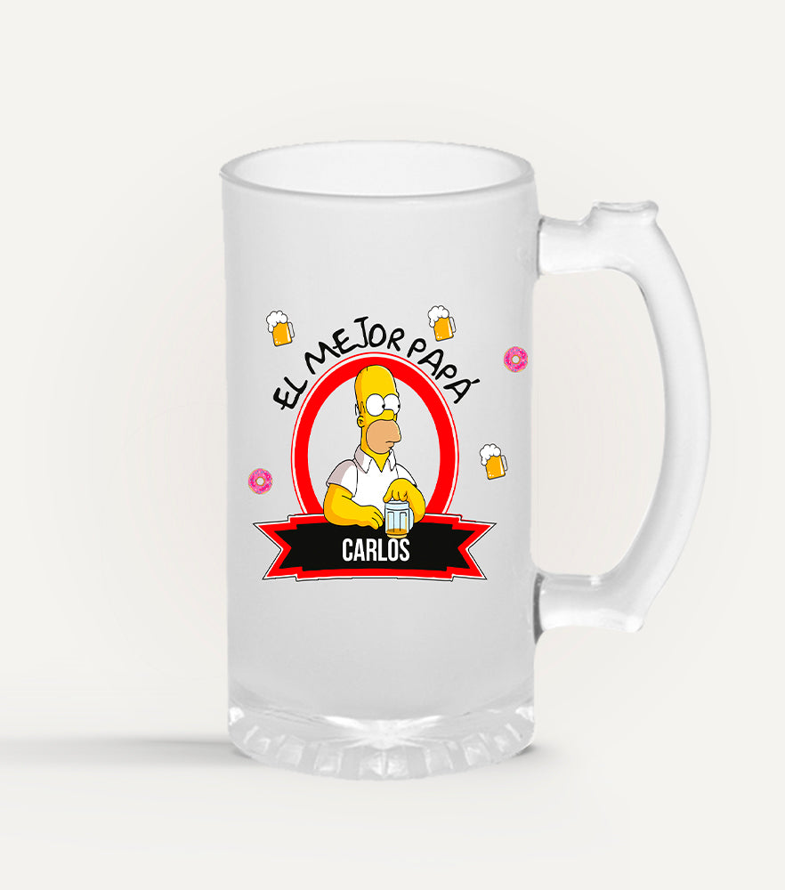 Tarro para Cerveza Día del Padre - Top Knot Party