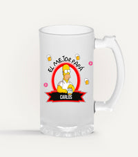 Tarro para Cerveza Día del Padre - Top Knot Party