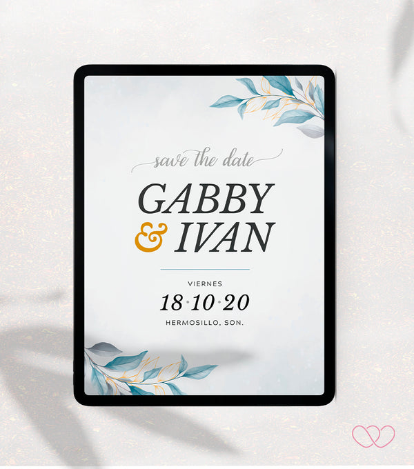 Save the Date Digital - Top Knot Party