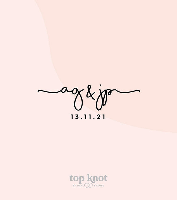 Diseño de Logotipo para Boda - Top Knot Party