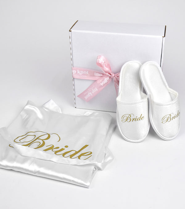 Bata Bride + Pantuflas Bride (Gift Box) - Top Knot Party